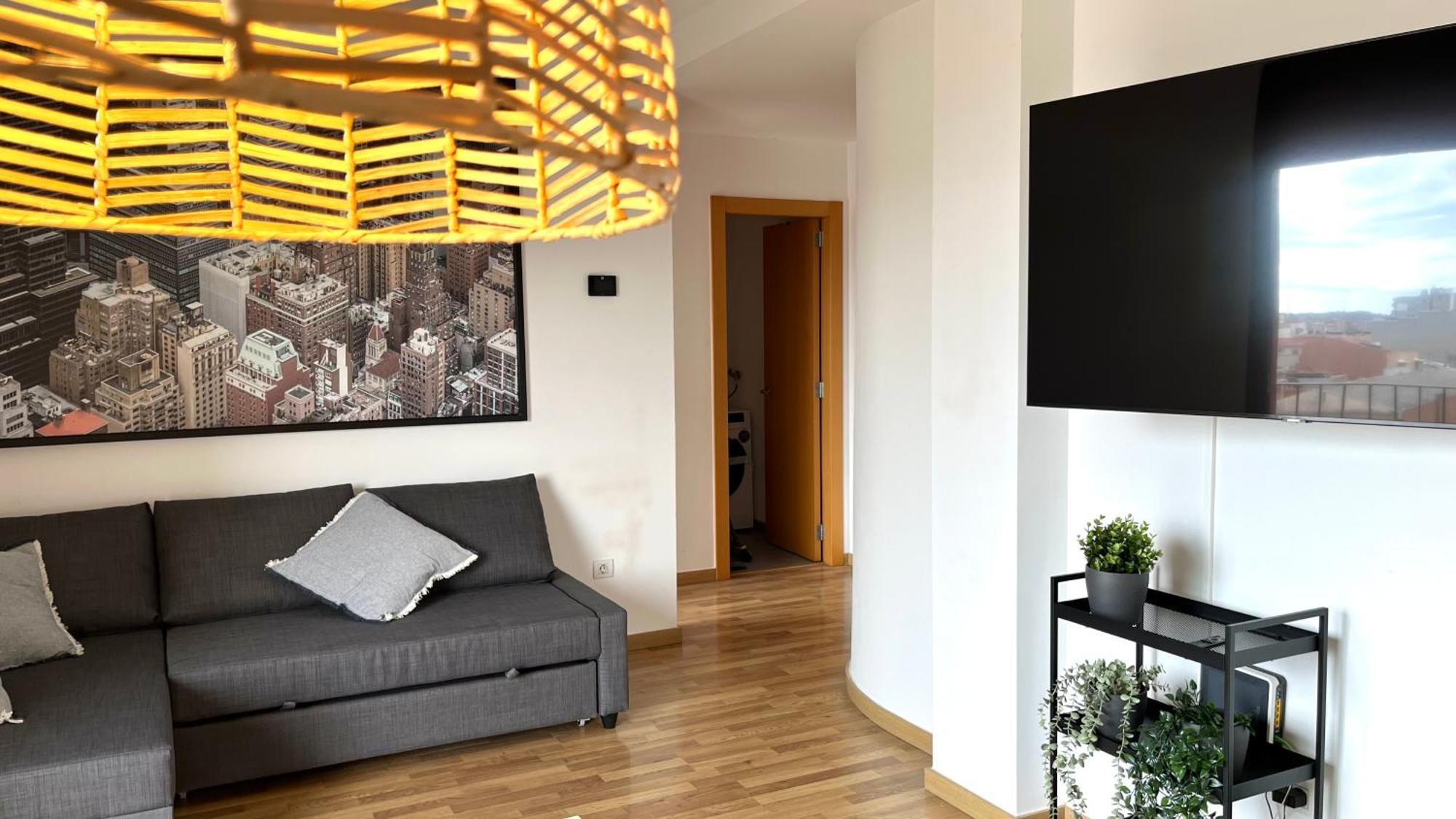 Apartamento Con Terraza By Prestigi Terrassa Exteriör bild