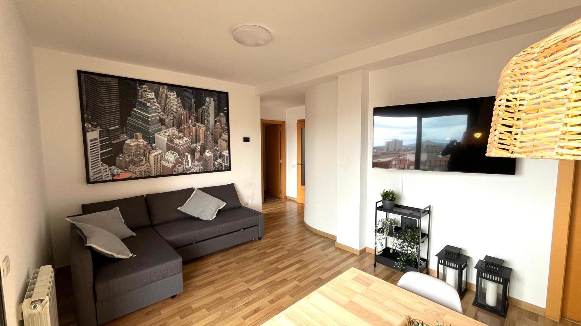 Apartamento Con Terraza By Prestigi Terrassa Exteriör bild